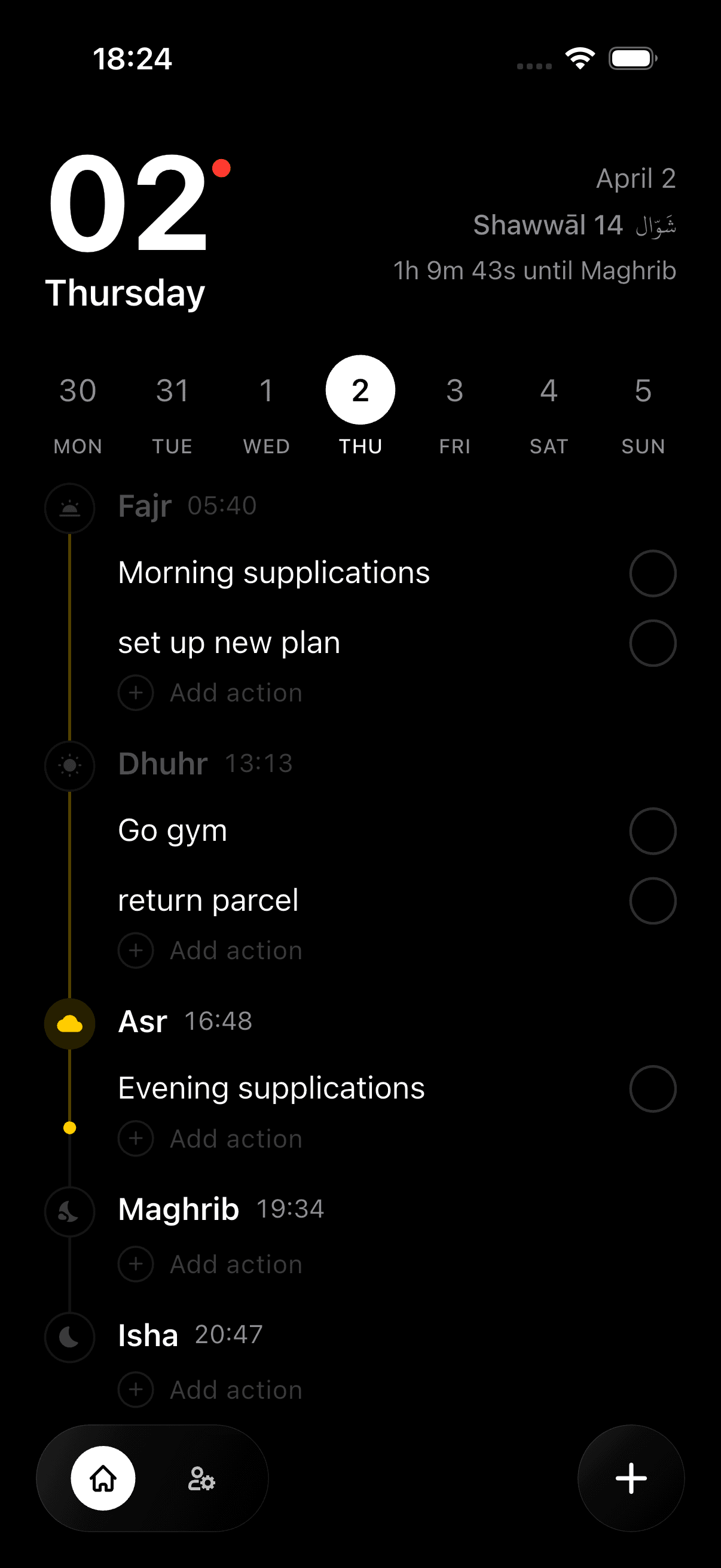 Deen Focused daily planner