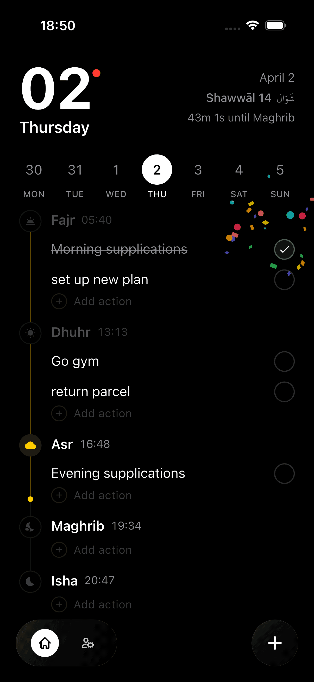 Deen Focused salah task flow